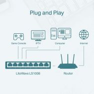 TP-LINK Switch LS1008 8 Port 10/100Mbps (LS1008) (TPLS1008) | Switches στο smart-tech.gr