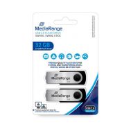 MediaRange USB flash drives, 32GB, Pack 2 (MR911-2) | USB FLASH DRIVES - STICKS στο smart-tech.gr