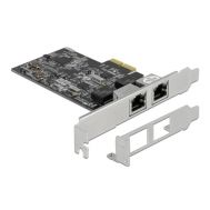 DELOCK κάρτα επέκτασης PCI x2 σε 2x RJ45 Gigabit LAN 89530, 2.5 Gbps | USB - PCI Κάρτες δικτύου στο smart-tech.gr