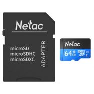 NETAC κάρτα μνήμης MicroSDXC P500 Standard, 64GB, 90MB/s, Class 10 | ΜΝΗΜΕΣ RAM στο smart-tech.gr
