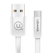 USAMS Καλώδιο USB σε Type-C US-SJ200, 1.2m, λευκό | Καλώδια USB-C (Type-C) στο smart-tech.gr