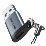 CABLETIME αντάπτορας USB 3.0 σε USB Type-C AMCF, 2.1A, 0.1m, γκρι | Καλώδια USB-C (Type-C) στο smart-tech.gr