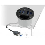 DELOCK USB hub 64153, 4x USB 3.2 Gen 1, 5Gbps, 60mm, μαύρο | CARD READERS στο smart-tech.gr