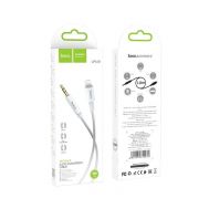 Καλώδιο σύνδεσης Ήχου Hoco UPA19 Braided Lightning Αρσενικό σε 3.5mm Αρσενικό Ασημί 1m | ΚΑΛΩΔΙΑ & ADAPTORS στο smart-tech.gr