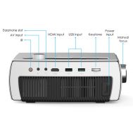 POWERTECH LED βιντεοπροβολέας PT-983, Full HD, Dolby Audio, λευκός | Βιντεοπροβολείς (Projectors)  στο smart-tech.gr