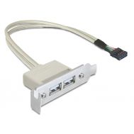 DELOCK κάρτα επέκτασης USB 9 pin σε 2x USB 2.0 83119, low profile | USB - PCI Κάρτες δικτύου στο smart-tech.gr