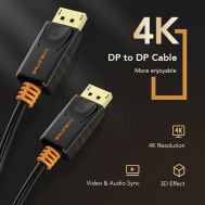 CABLETIME καλώδιο Displayport AV585, 1.2v, 4k/60hz, 1.8m, μαύρο | Λοιπά Καλώδια, Adaptors & Μετατροπείς στο smart-tech.gr