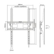 BRATECK επιτοίχια βάση LP42-64AT για οθόνη 37"-75", οριζόντια, 75kg | ΒΑΣΕΙΣ ΣΤΗΡΙΞΗΣ ΣΥΣΚΕΥΩΝ στο smart-tech.gr