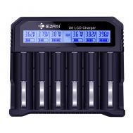 Φορτιστής Μπαταριών EiZfan X6 με οθόνη για Μπαταρίες από 10340 έως 26650 και AAA/AA/A/SC/C 6 θέσεων | ΦΟΡΤΙΣΤΕΣ ΜΠΑΤΑΡΙΩΝ ΦΑΚΩΝ στο smart-tech.gr