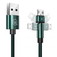 USAMS καλώδιο Micro USB σε USB SJ478, περιστρεφόμενο, 2A, 1m, πράσινο | ΚΑΛΩΔΙΑ & ADAPTORS στο smart-tech.gr