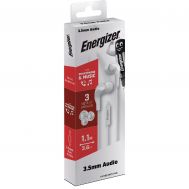 Hands Free Energizer CIA5 Stereo 3.5mm Λευκό με Μικρόφωνο και Πλήκτρο Λειτουργίας 1,1μ | Ακουστικά με μικρόφωνο (Handsfree) στο smart-tech.gr