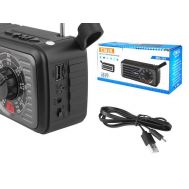 CMIK φορητό ραδιόφωνο & ηχείο MK-101, ηλιακό, BT/USB/TF/AUX, μαύρο | MINI HiFi στο smart-tech.gr