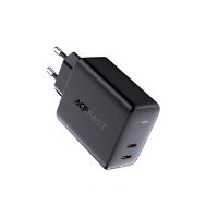 Φορτιστής Ταξιδίου Acefast A9 Fast Charging 02χUSB-C QC3.0 / QC2.0 PD40W Μαύρος | ΦΟΡΤΙΣΤΕΣ / ΤΡΟΦΟΔΟΤΙΚΑ USB στο smart-tech.gr