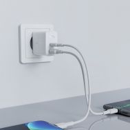 Φορτιστής Ταξιδίου Acefast A5 Fast Charging USB-C 20W+USB-A 12W PD20W, QC3.0 / QC2.0  32W Λευκός | ΦΟΡΤΙΣΤΕΣ / ΤΡΟΦΟΔΟΤΙΚΑ USB στο smart-tech.gr