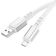 Καλώδιο Σύνδεσης Hoco X85 Strength USB σε Micro-USB 2.4A Λευκό 1m Υψηλής Αντοχής | ΕΠΙΤΟΙΧΙΟΙ ΦΟΡΤΙΣΤΕΣ USB & ΚΑΛΩΔΙΑ ΦΟΡΤΙΣΗΣ στο smart-tech.gr