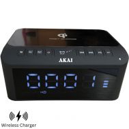 Akai ACRB-1000 Ξυπνητήρι, ασύρματος φορτιστής και ηχείο Bluetooth με διπλό USB, Aux-In και FM – 5 W RMS | Ραδιορολόγια - Ξυπνητήρια στο smart-tech.gr