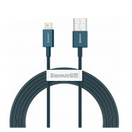 Baseus Lightning Superior Series cable, Fast Charging, Data 2.4A, 2m Blue (CALYS-C03) (BASCALYS-C03) | Φορτιστές / Τροφοδοτικά USB στο smart-tech.gr
