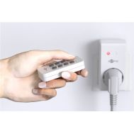 GOOBAY ασύρματο τηλεχειριστήριο 58691, για αντάπτορα ρεύματος, λευκό | Πολύπριζα - Μπαλαντέζες στο smart-tech.gr