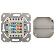 GOOBAY επιτοίχια πρίζα CAT 6 68244, 2x RJ45, 80x80mm, λευκή | ΗΛΕΚΤΡΟΛΟΓΙΚΟΣ ΕΞΟΠΛΙΣΜΟΣ στο smart-tech.gr