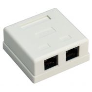 GOOBAY επιτοίχια πρίζα δικτύου 77633, 2 θύρες RJ45, CAT 6 UTP, λευκή | ΗΛΕΚΤΡΟΛΟΓΙΚΟΣ ΕΞΟΠΛΙΣΜΟΣ στο smart-tech.gr