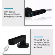 SECUKEY ηλεκτροπύρος D100-BT, συνδυασμού & fingerprint, μαύρος | Ηλεκτροπύροι στο smart-tech.gr