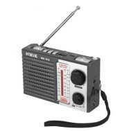HMIK φορητό ραδιόφωνο & ηχείο MK-918 με φακό, BT/USB/TF/AUX, γκρι | MINI HiFi στο smart-tech.gr