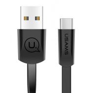 USAMS Καλώδιο USB σε Type-C US-SJ200, 1.2m, μαύρο | Καλώδια USB-C (Type-C) στο smart-tech.gr