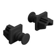 DELOCK κάλυμμα προστασίας για θύρα RJ45 86176, μαύρο, 10τμχ | Καλώδια δικτύου στο smart-tech.gr