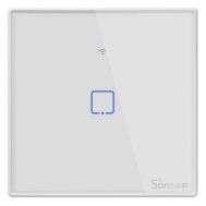 Sonoff TX T2 Χωνευτός Διακόπτης Τοίχου Wi-Fi για Έλεγχο Φωτισμού με Πλαίσιο και Ένα Πλήκτρο Φωτιζόμενος Λευκός (IM190314015) (SONIM190314015) | Πρίζες & Πολύπριζα WiFi στο smart-tech.gr