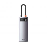 Baseus Metal Gleam Series USB-C Docking Station με HDMI 4K PD Ethernet Ασημί (CAHUB-CW0G) (BASCAHUBCW0G) | ΣΤΑΘΜΟΙ ΣΥΝΔΕΣΗΣ (USB HUB - BLUETOOTH) στο smart-tech.gr