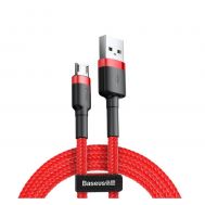 Baseus Cafule Braided USB 2.0 to micro USB Cable Κόκκινο 2m (CAMKLF-C09) (BASCAMKLFC09) | ΚΑΛΩΔΙΑ & ADAPTORS στο smart-tech.gr