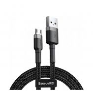 Baseus Cafule Braided USB 2.0 to micro USB Cable Γκρι 2m (CAMKLF-CG1) (BASCAMKLFCG1) | ΚΑΛΩΔΙΑ & ADAPTORS στο smart-tech.gr