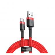 Baseus Cafule Braided USB 2.0 Cable USB-C male - USB-A male Κόκκινο 0.5m (CATKLF-A09) (BASCATKLF-A09) | ΚΑΛΩΔΙΑ & ADAPTORS στο smart-tech.gr