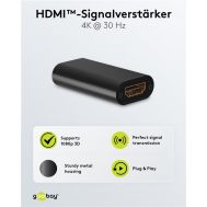GOOBAY HDMI repeater 58491, 4K/30Hz έως 30m, 1080p 3D έως 40m, μαύρο | Λοιπά Καλώδια, Adaptors & Μετατροπείς στο smart-tech.gr