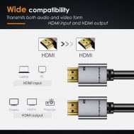 CABLETIME καλώδιο HDMI 2.0 AV566, 4k/60hz, 1m, μαύρο | Λοιπά Καλώδια, Adaptors & Μετατροπείς στο smart-tech.gr