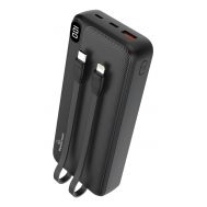 POWERTECH power bank PT-1064 20000mAh, 3x output, PD & QC, 22.5W, μαύρο | POWER BANKS στο smart-tech.gr