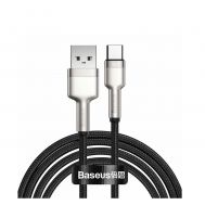 Baseus Cafule Braided USB 2.0 Cable USB-C male - USB-A male Μαύρο 2m (CAKF000201) (BASCAKF000201) | ΚΑΛΩΔΙΑ & ADAPTORS στο smart-tech.gr