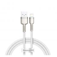 Baseus Braided USB to Lightning Cable Λευκό 1m (CALJK-A02) (BACALJKA02) | ΚΑΛΩΔΙΑ & ADAPTORS στο smart-tech.gr