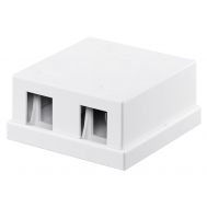 GOOBAY Keystone κυτίο 79366 για 2 θύρες δικτύου, 61.42mm, λευκό | Rack Cabinets στο smart-tech.gr