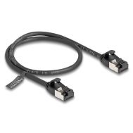 DELOCK καλώδιο U/FTP CAT 8.1 80182, 40Gbps, 30 AWG, 0.50m, μαύρο | Καλώδια δικτύου στο smart-tech.gr