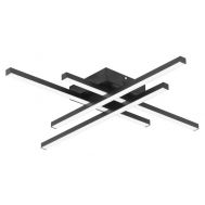 POWERTECH LED φωτιστικό οροφής HLL-0111, 50W, 4500K, 9x60x60cm, μαύρο | Λάμπες - Λαμπτήρες - Φωτιστικά στο smart-tech.gr