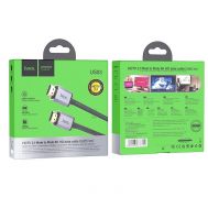 Καλώδιο σύνδεσης HDMI Hoco US03 HDMI 2.1 σε 8K 60Hz Ultra HD 48Gbps Μαύρο 3m Braided | Καλώδια HDMI στο smart-tech.gr