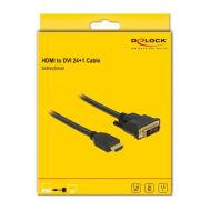 DELOCK καλώδιο HDMI σε DVI 85653, 2K/60Hz, 7.92 Gbps, 1.5m, μαύρο | Λοιπά Καλώδια, Adaptors & Μετατροπείς στο smart-tech.gr