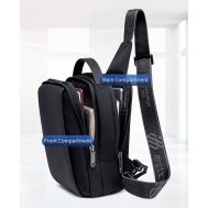 ARCTIC HUNTER τσάντα Crossbody XB00541, με θήκη tablet, 4L, μαύρη | Τσάντες & Σακίδια καθημερινής χρήσης στο smart-tech.gr