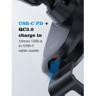 LDNIO ασύρματος φορτιστής & βάση αυτοκινήτου MW21, 15W, μαύρο | ΒΑΣΕΙΣ ΣΤΗΡΙΞΗΣ στο smart-tech.gr