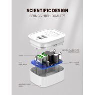 LDNIO φορτιστής τοίχου A201 με καλώδιο USB-C, 2x USB, 12W, λευκός | ΦΟΡΤΙΣΤΕΣ / ΤΡΟΦΟΔΟΤΙΚΑ USB στο smart-tech.gr