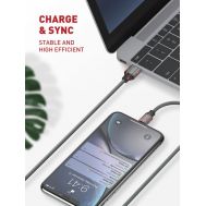 LDNIO καλώδιο USB-C σε USB LS442, 2.4A, 2m, γκρι | Καλώδια USB-C (Type-C) στο smart-tech.gr