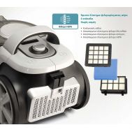BRUNO ηλεκτρική σκούπα BRN-0137, 800W, 3lt, κυκλωνική, λευκή | ΟΙΚΙΑΚΟΣ ΕΞΟΠΛΙΣΜΟΣ στο smart-tech.gr