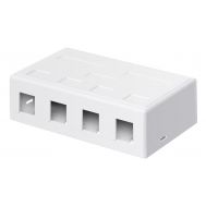 GOOBAY Keystone κυτίο 79376 για 4x θύρες δικτύου, λευκό | Rack Cabinets στο smart-tech.gr