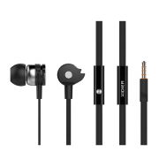 CELEBRAT Earphones με μικρόφωνο D1, 10mm, 3,5mm, 1.2m flat, μαύρα | Ακουστικά Bluetooth στο smart-tech.gr